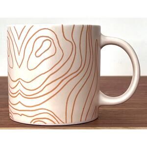 Whitney Kerney For Causebox Beige Ceramic Mug Cup Abstract Lines